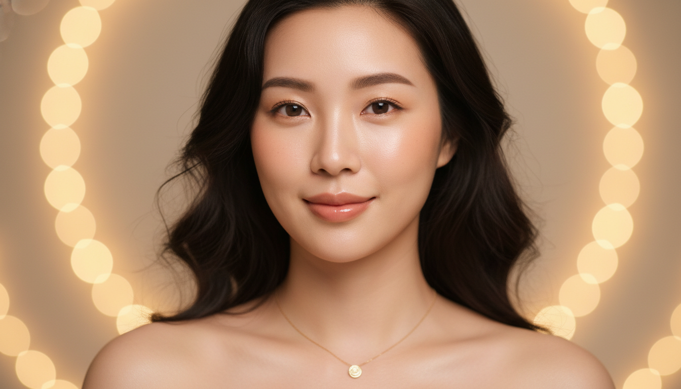 Dewy luminous skin care results