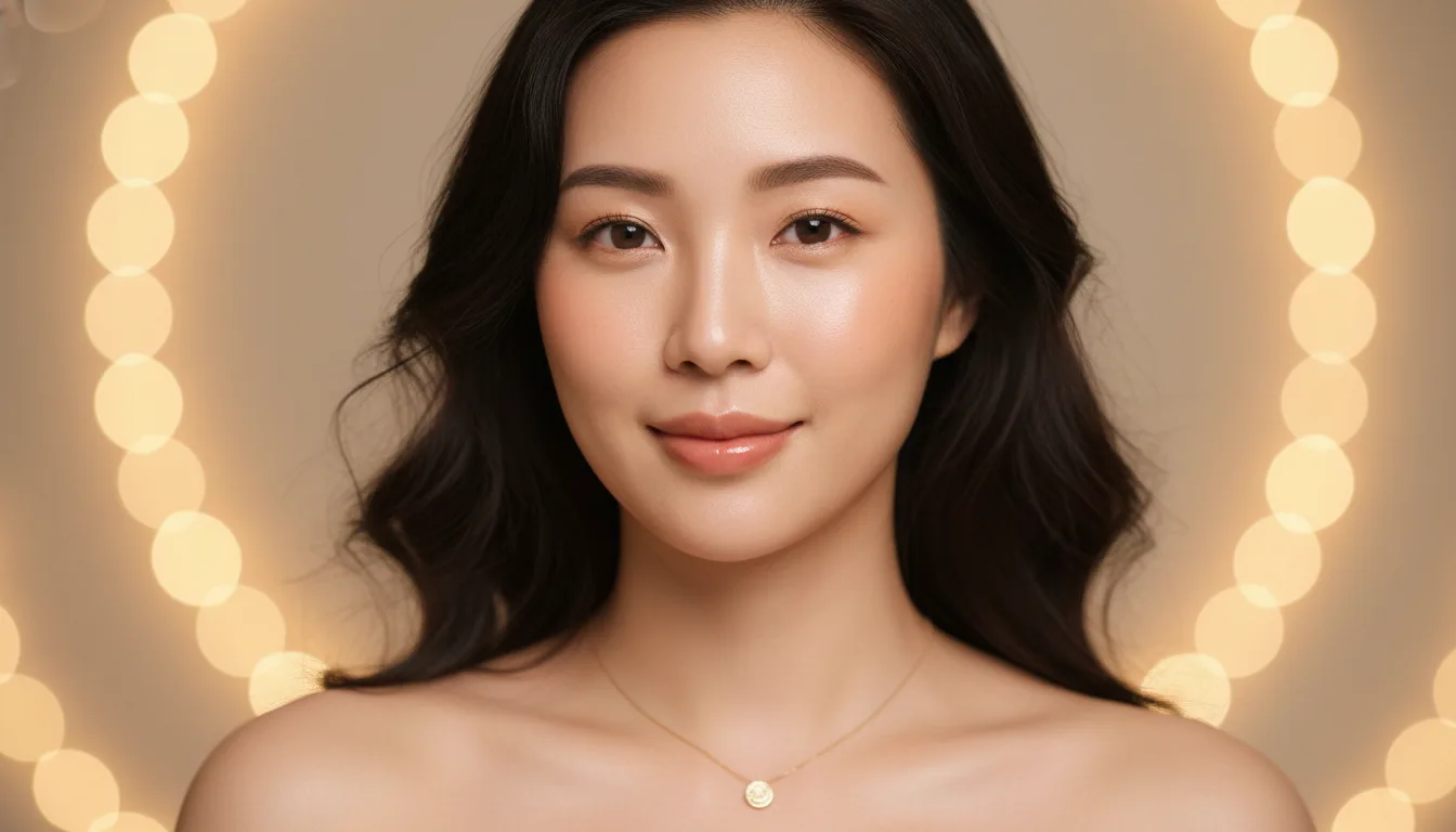 Dewy luminous skin care results
